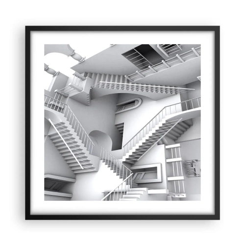 Plagát v čiernom ráme - Paradoxy prostoru - 50x50 cm