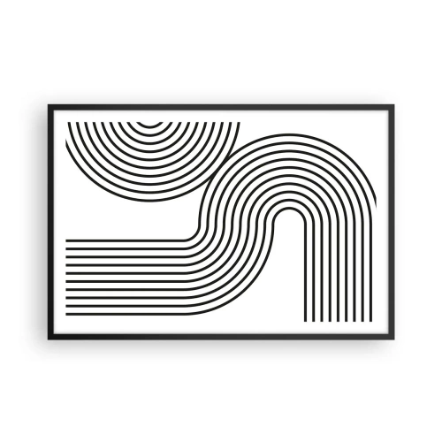 Plagát v čiernom ráme - V zákrute - 91x61 cm