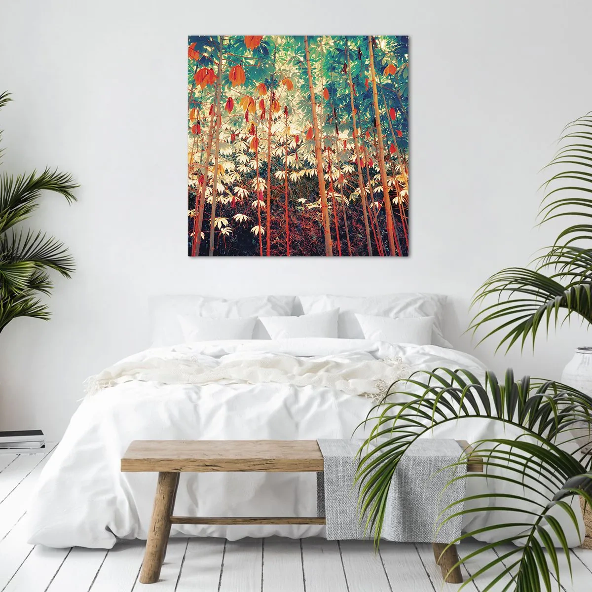 Obraz na plátne - Tajný život listov - 50x50 cm