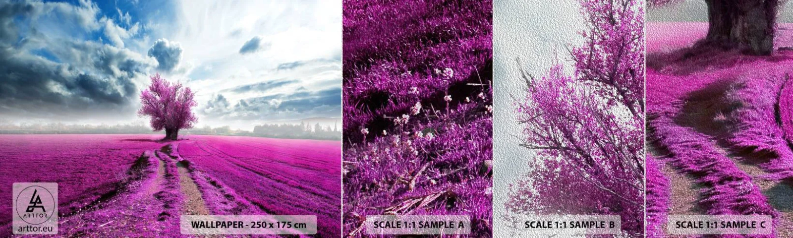 Vzorka fototapety Premium Sand - Vresoviská - divočina - Krajina, Heathers, Príroda - 100x30 cm