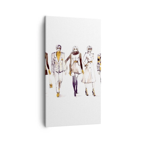 Obraz na plátne - Nevynútená a voľná elegancia - 45x80 cm