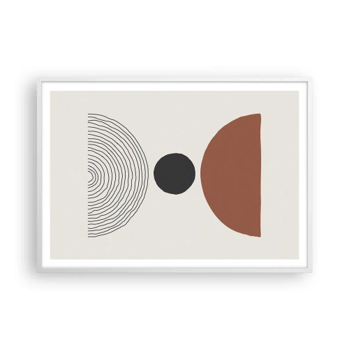 Plagát v bielom ráme - V centre pozornosti - 100x70 cm