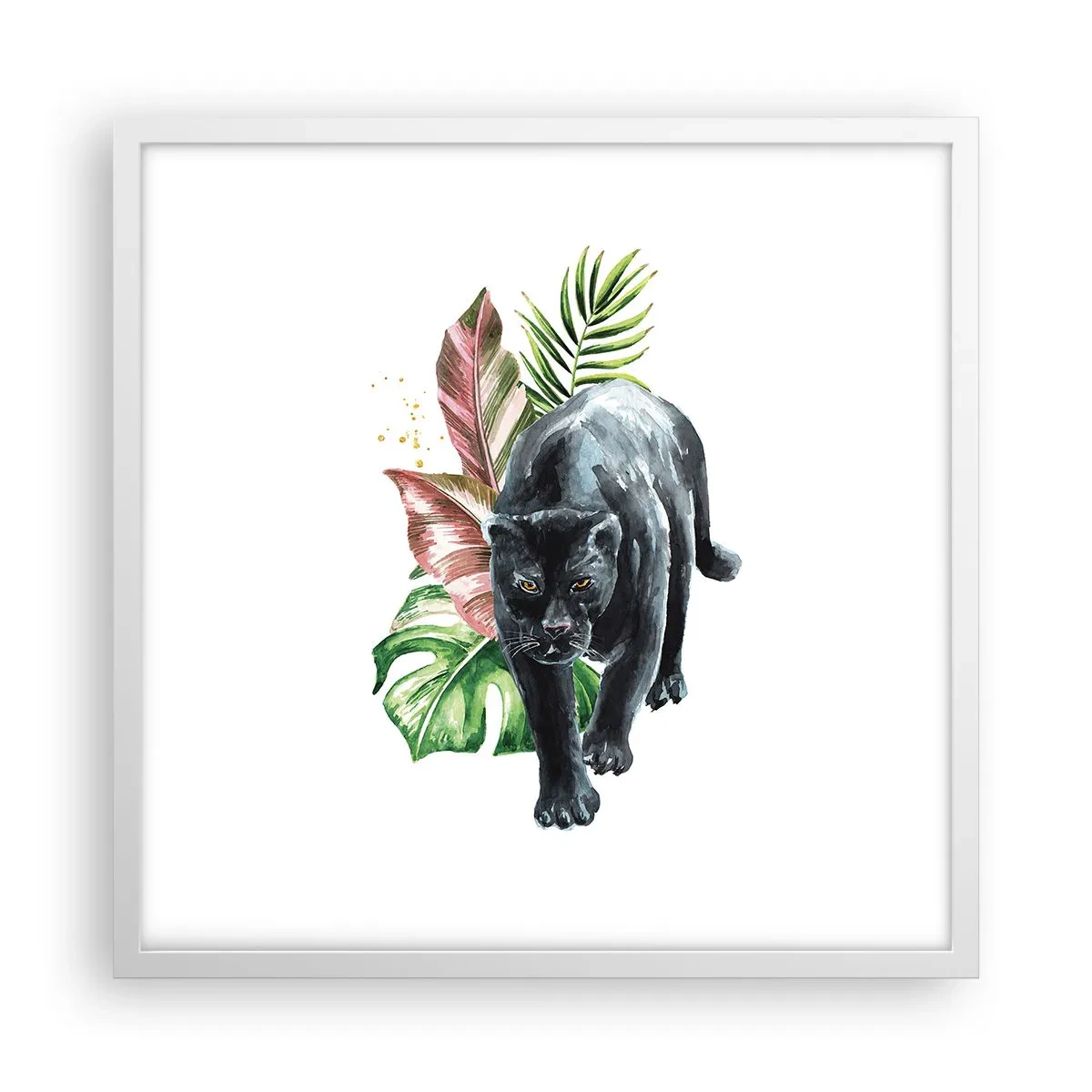 Plagát v bielom ráme - Divokosť v srdci - 50x50 cm