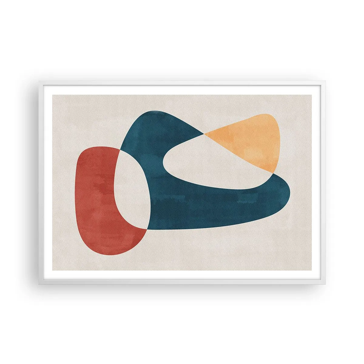 Plagát v bielom ráme - Vplyvy a metamorfózy - 100x70 cm