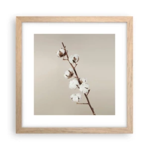 Plagát v ráme zo svetlého duba - Pri zdroji mäkkosti - 30x30 cm