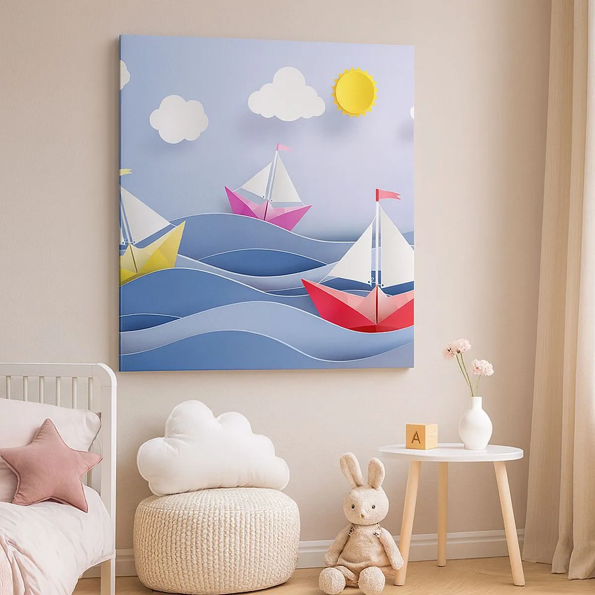 Obraz na plátne - Ach, ako je príjemné hojdať sa na vlnách - 30x30 cm