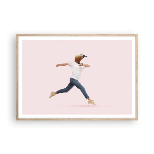 Plagát v ráme zo svetlého duba - Štipka absurdity - 100x70 cm