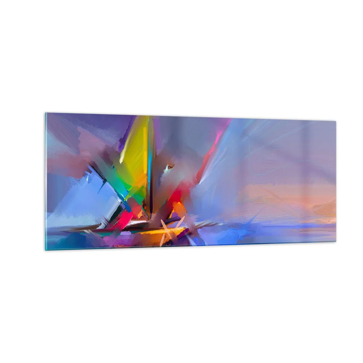 Obraz na skle - Preletela ako vták - 100x40 cm
