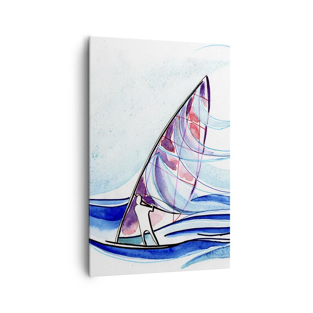 Obraz na plátne - S vetrom v rytme vĺn - 80x120 cm