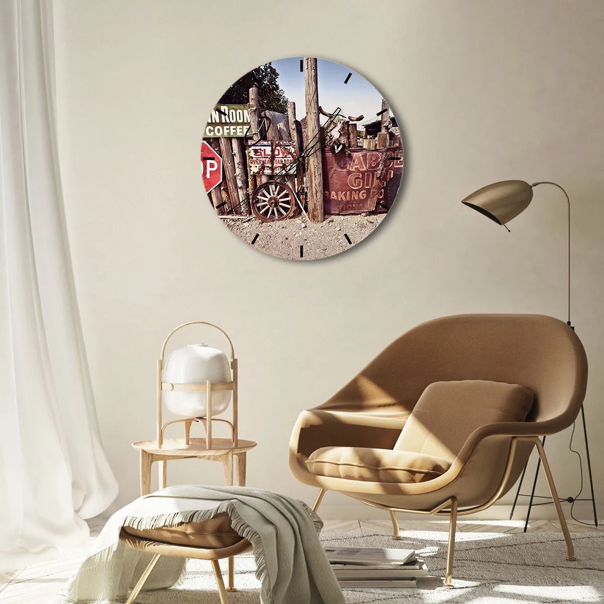 Nástenné hodiny - A čas sa zastavil - 30x30 cm