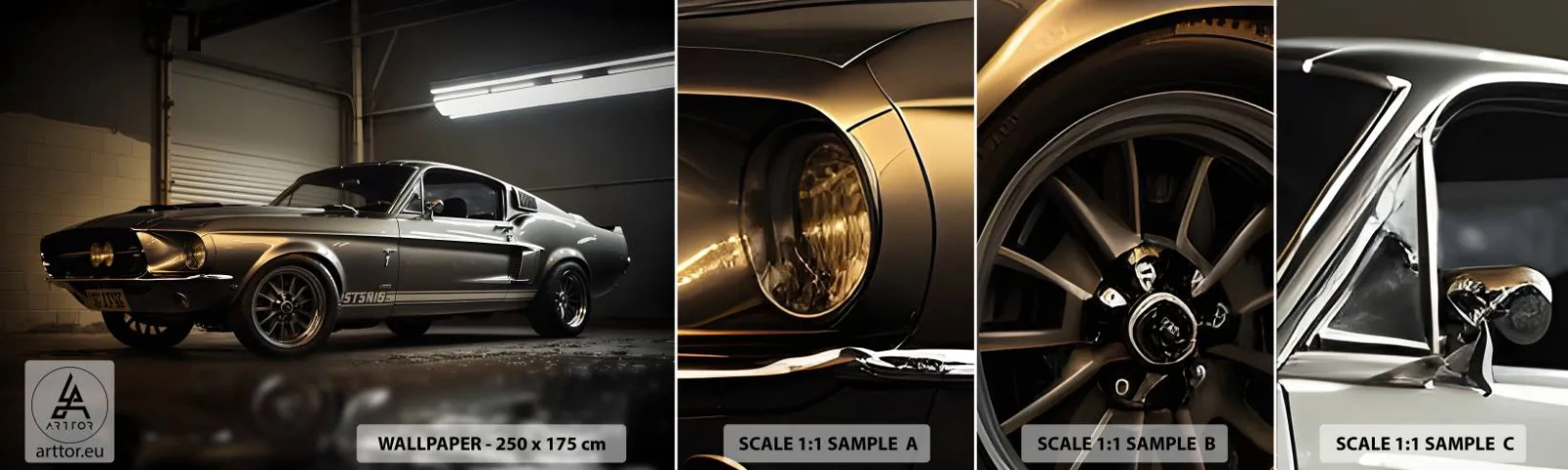 Vzorka Fototapeta Standard Eco - Návrat do minulosti - Športové autá, Retro, klasické - 100x30 cm