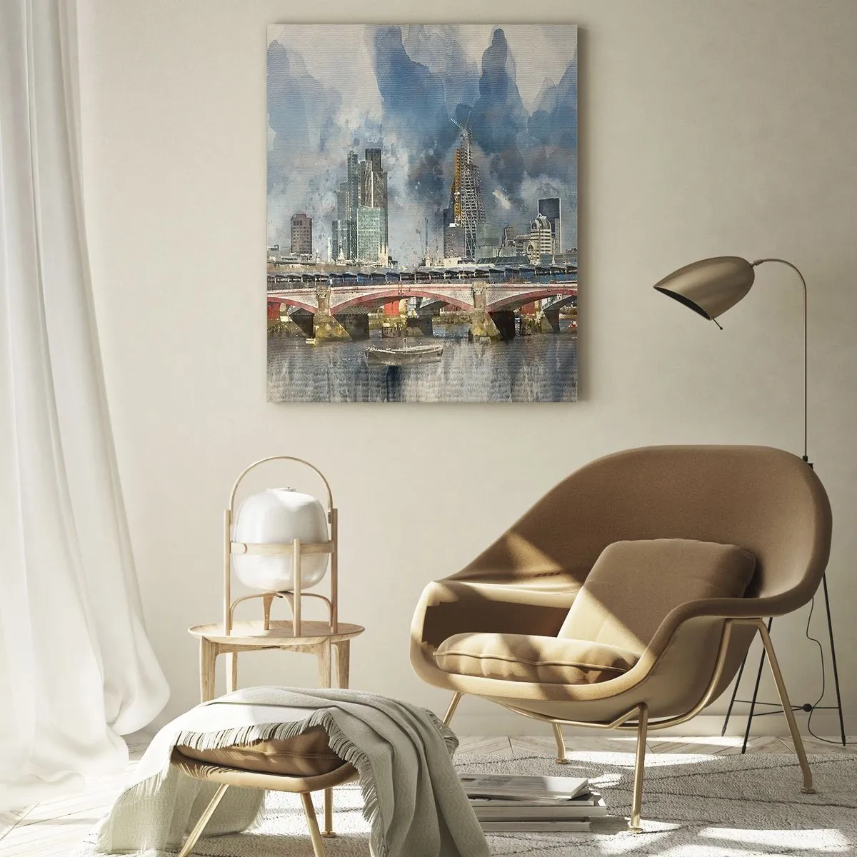 Obraz na skle - Londýn v celej svojej kráse - 50x70 cm