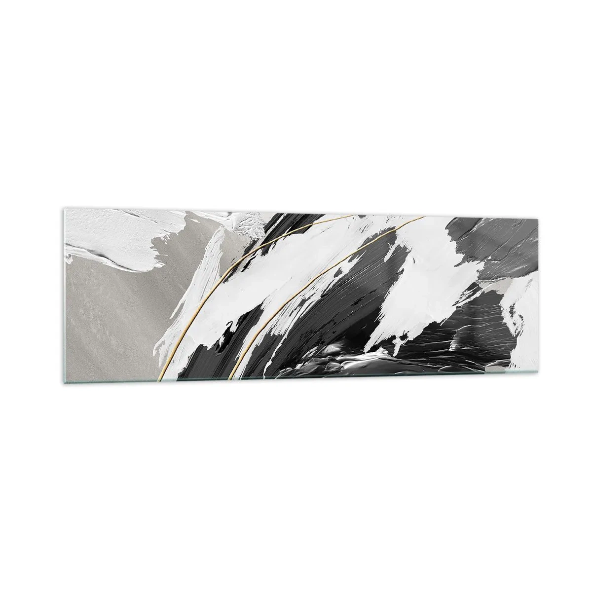 Obraz na skle - Veľkorysá abstrakcia - 160x50 cm