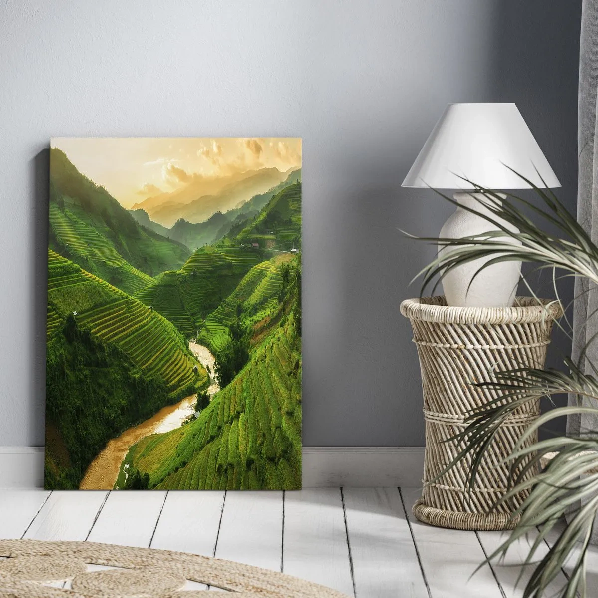 Obraz na plátne - Vietnamské údolie - 50x70 cm