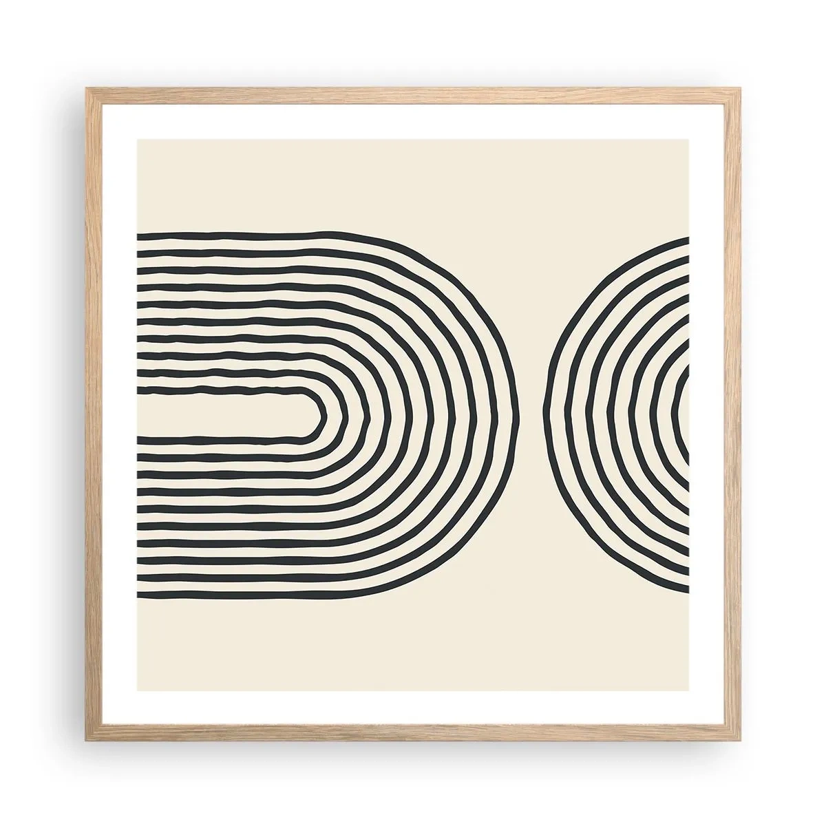 Plagát v ráme zo svetlého duba - Už čoskoro… - 60x60 cm