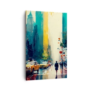 Obraz na plátne - New York – tu je aj dážď farebný - 80x120 cm