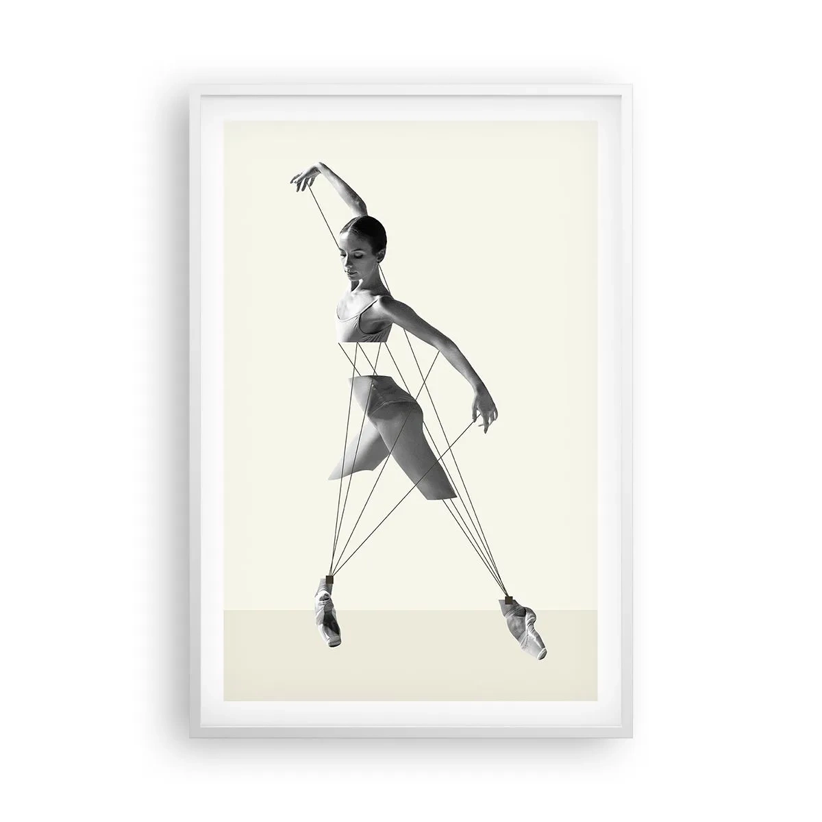 Plagát v bielom ráme - V divadle sveta - 61x91 cm