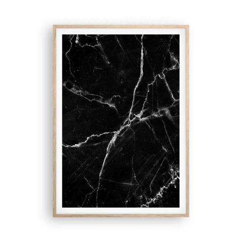 Plagát v ráme zo svetlého duba - Tajomný život kameňa - 70x100 cm