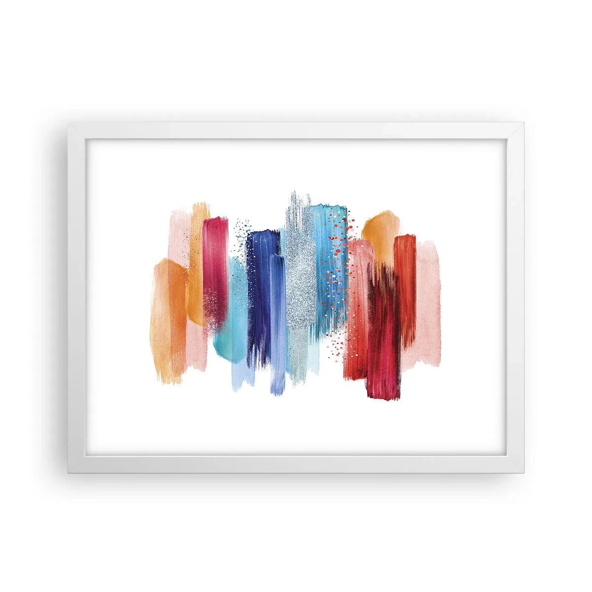 Plagát v bielom ráme - Hore a dole - 40x30 cm