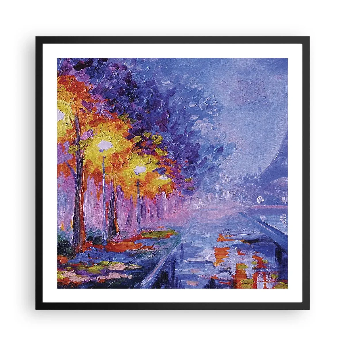 Plagát v čiernom ráme - Prechádzka snov - 60x60 cm