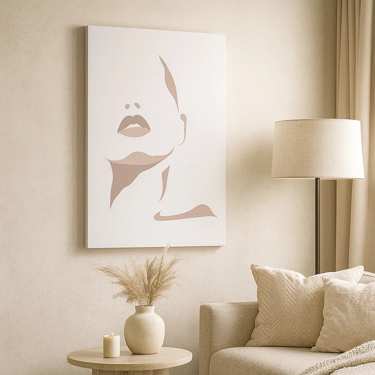 Obraz na plátne - Stvorená zo svetla a tieňa - 50x70 cm