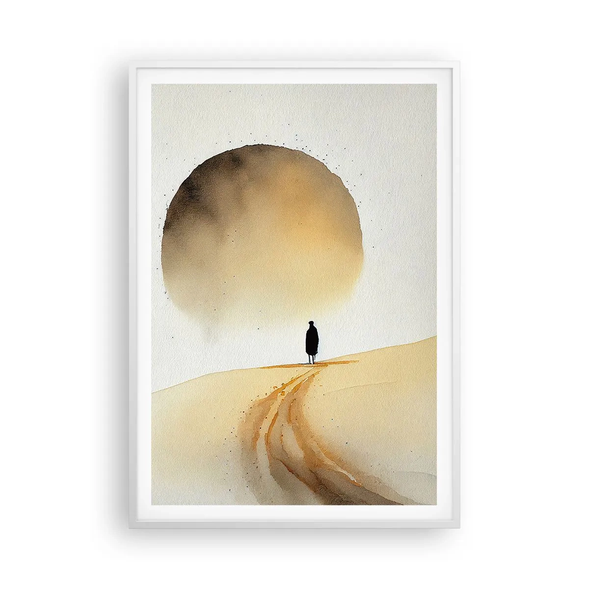 Plagát v bielom ráme - Vždy túžba - 70x100 cm