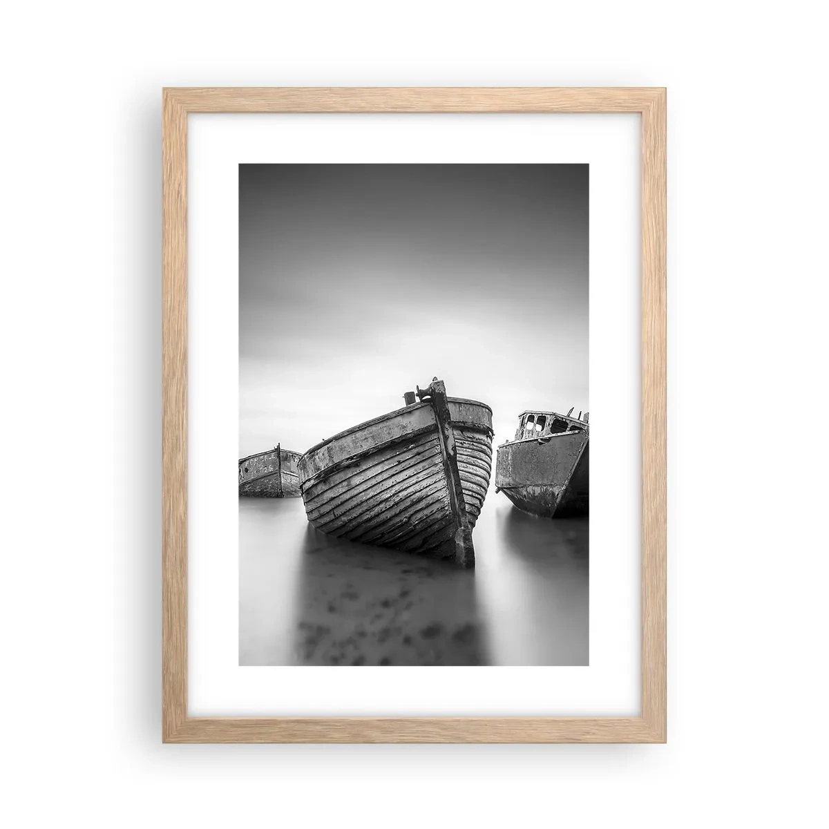 Plagát v ráme zo svetlého duba - Už iba spomienky... - 30x40 cm