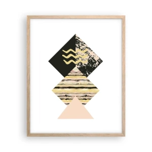 Plagát v ráme zo svetlého duba - Nie je to tak jednoduché - 40x50 cm