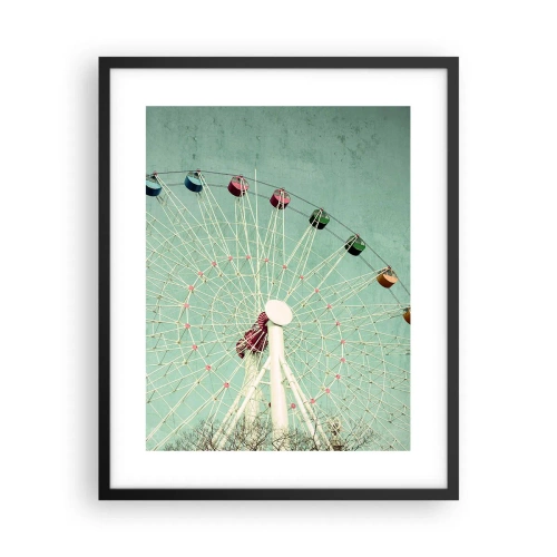 Plagát v čiernom ráme - Pozývame vás na zábavu - 40x50 cm