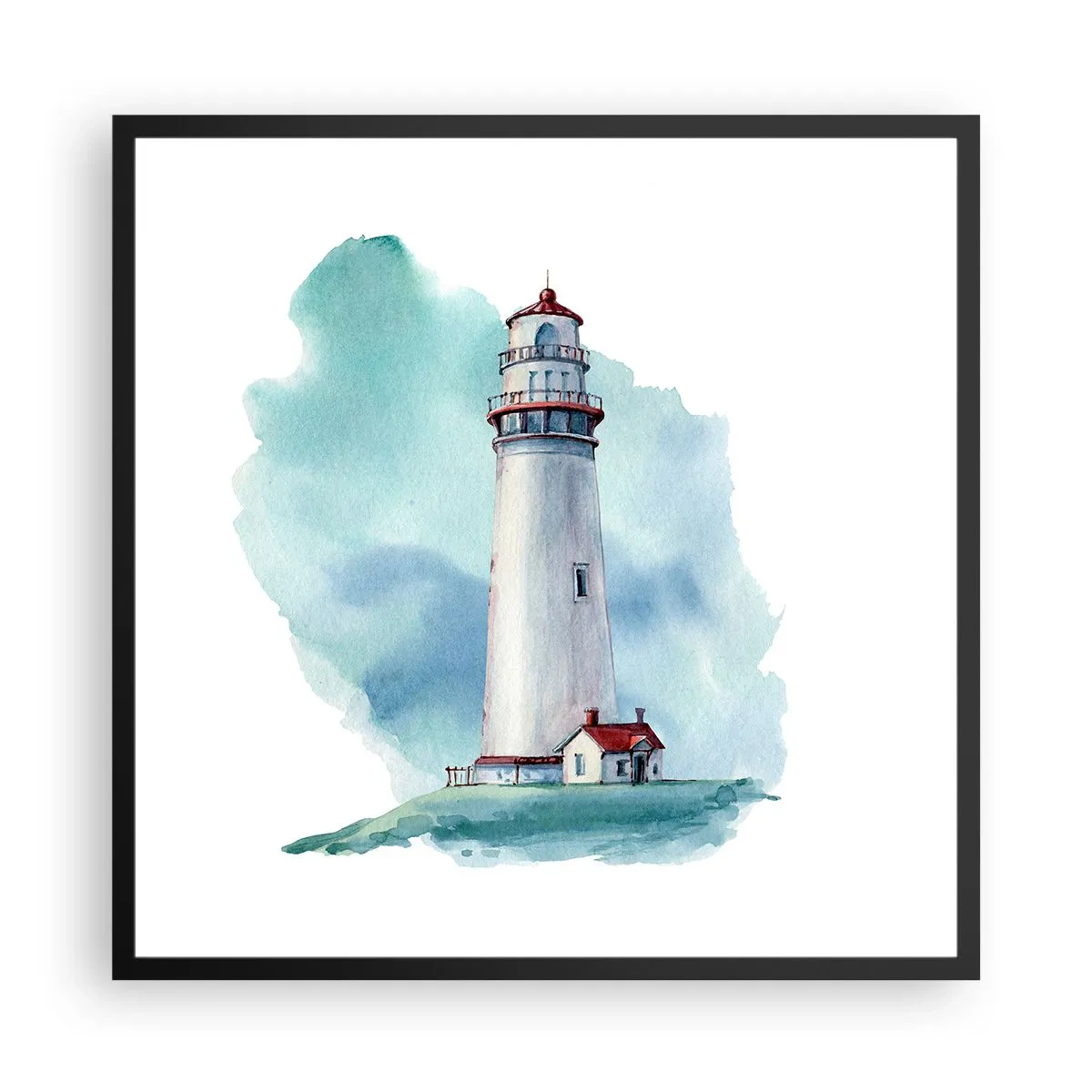 Plagát v čiernom ráme - Nežná sestra blankytu - 60x60 cm