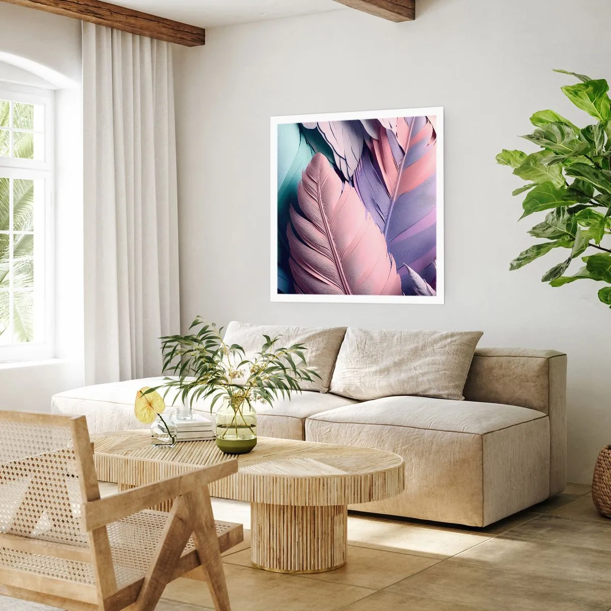 Plagát - Vtáčí štýl - 40x40 cm