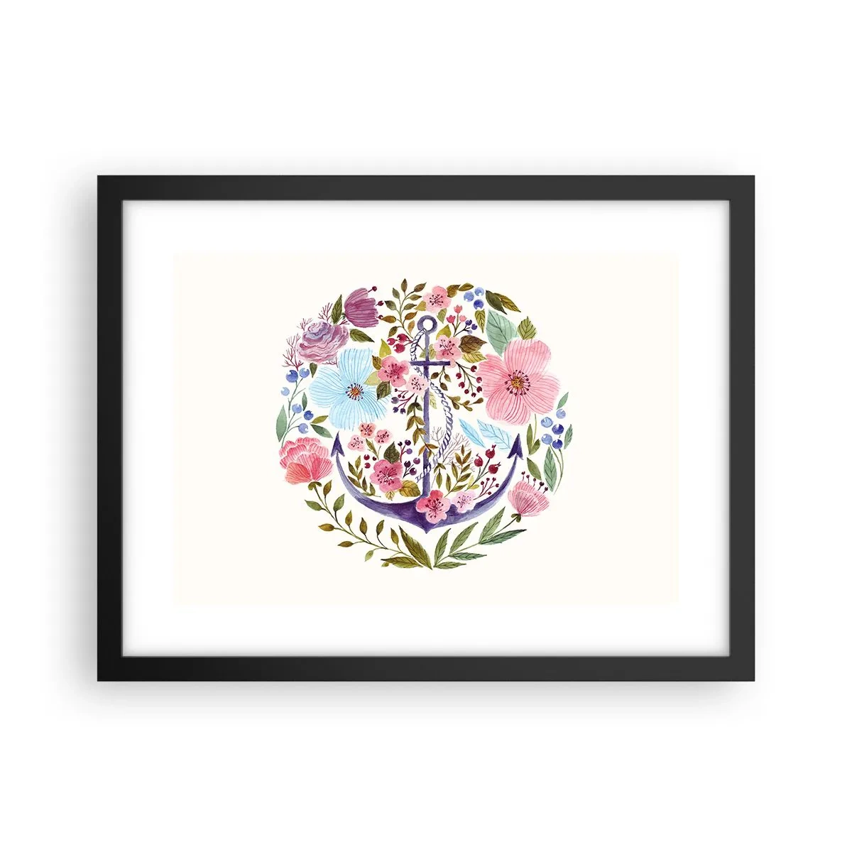 Plagát v čiernom ráme - Námorníkov krásny sen - 40x30 cm