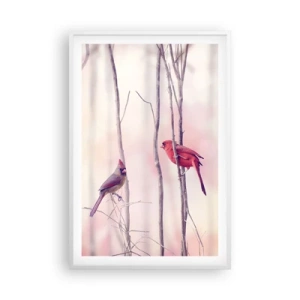 Plagát v bielom ráme - Príbeh ružového lesa - 61x91 cm