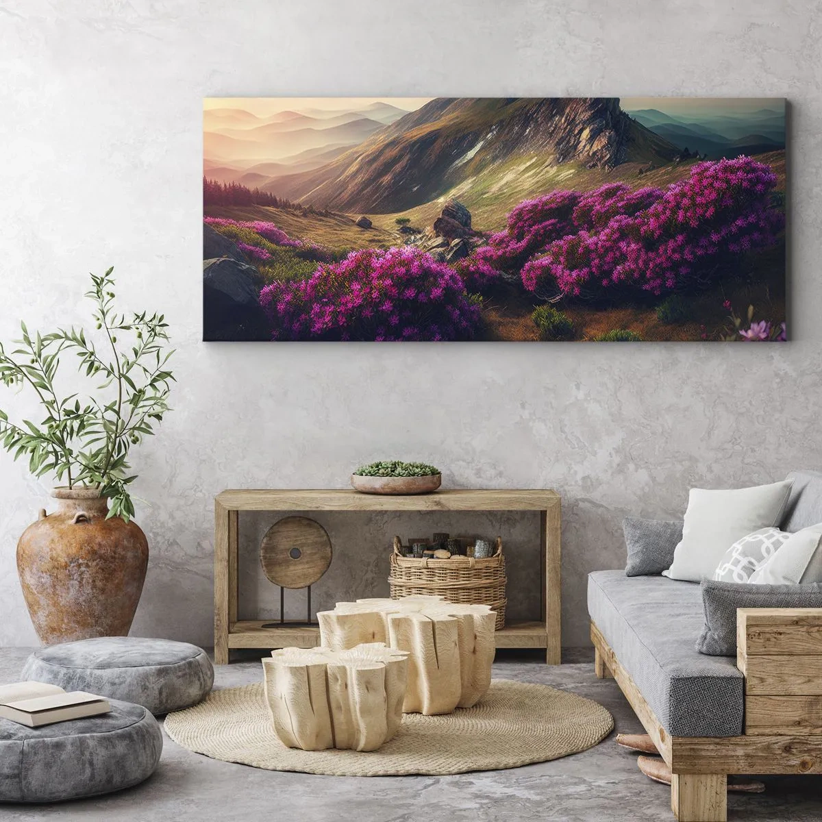 Obraz na plátne - Leto na horách - 100x40 cm