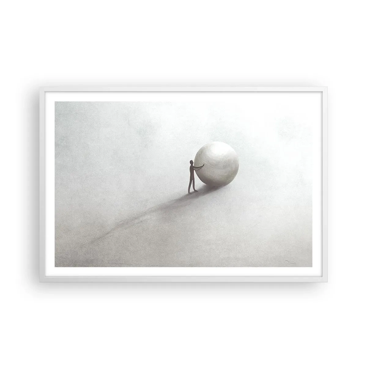Plagát v bielom ráme - Hra života - 91x61 cm