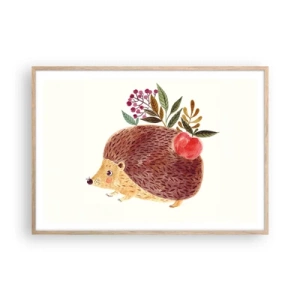 Plagát v ráme zo svetlého duba - A už ma máš rád - 100x70 cm