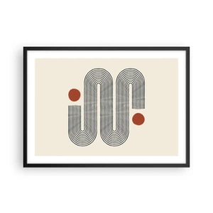 Plagát v čiernom ráme - Od začiatku do konca - 70x50 cm