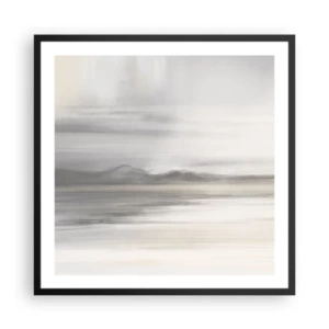 Plagát v čiernom ráme - Zamyslená diaľka - 60x60 cm