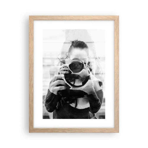 Plagát v ráme zo svetlého duba - Tvorca a materiál - 30x40 cm