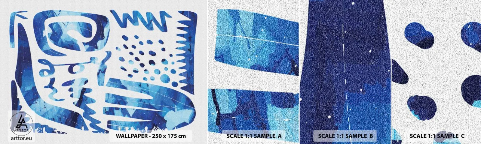 Vzorka samolepiacej fototapety Deluxe Sticker - Späť ku koreňom - Boho, Abstrakcia, Minimalistický - 100x30 cm