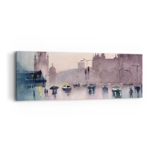 Obraz na plátne - V daždivom opare - 90x30 cm