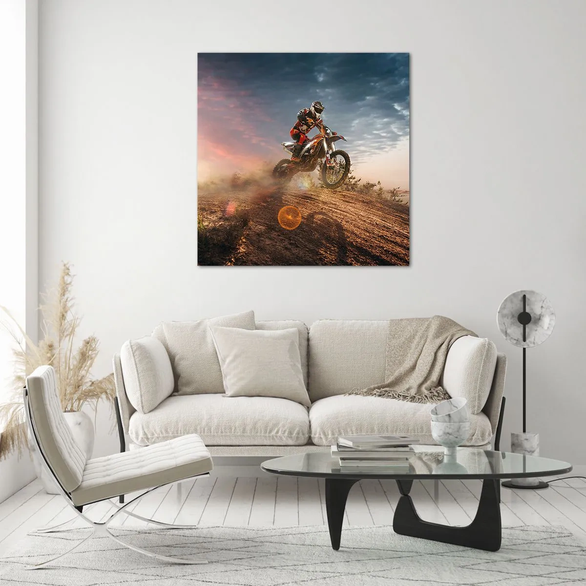 Obraz na skle - Pre víťazstvo - 70x70 cm