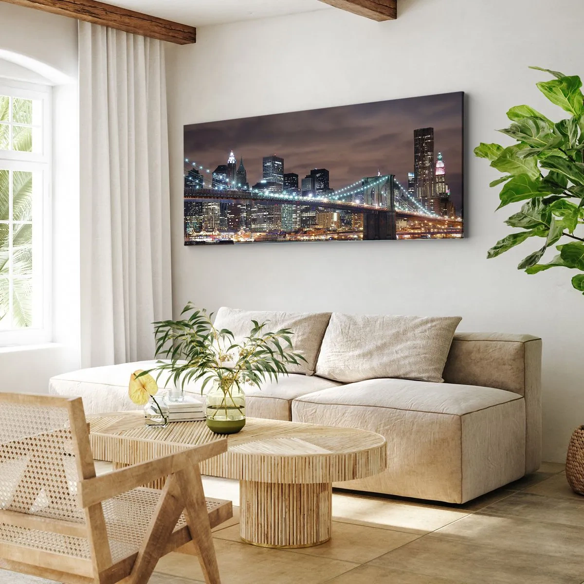 Obraz na plátne - Svetlá veľkomesta - 160x50 cm