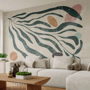 Fototapeta Premium Sand - Uprostred zelene - Boho, Rastlina, Moderné - 100x70 cm