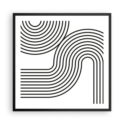 Plagát v čiernom ráme - V zákrute - 60x60 cm