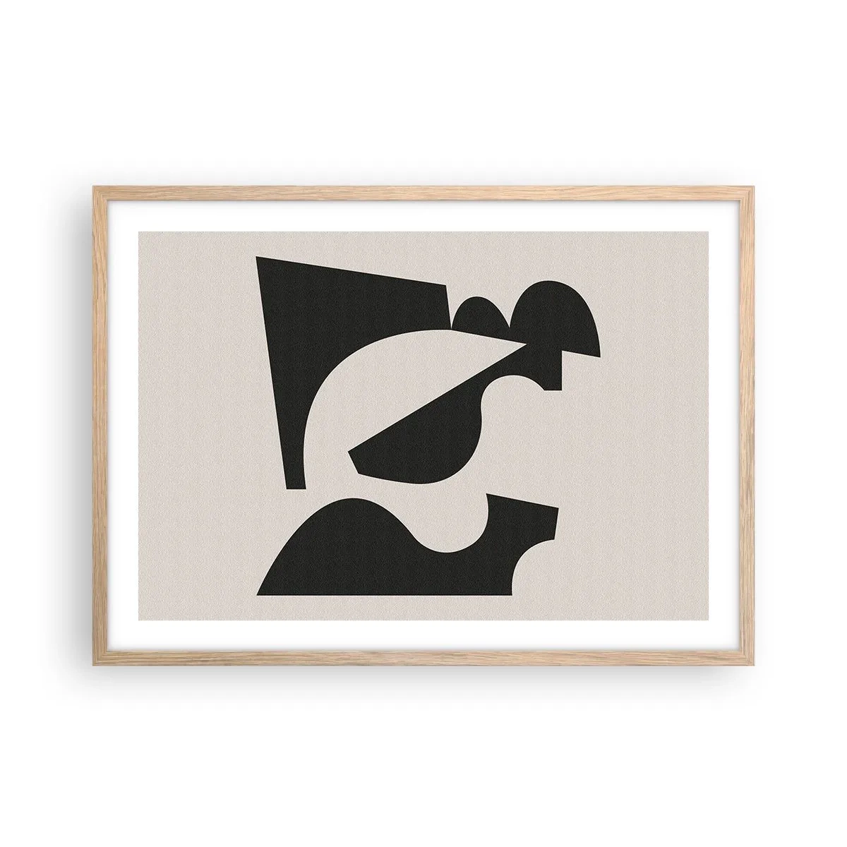 Plagát v ráme zo svetlého duba - Na samostatné ukladanie - 70x50 cm