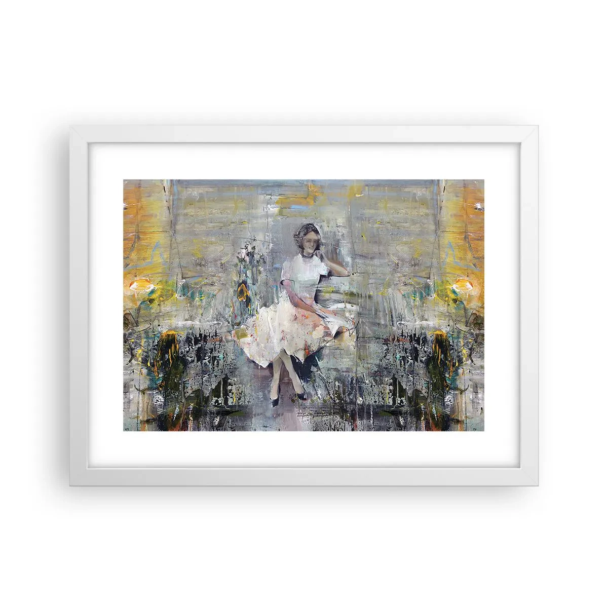 Plagát v bielom ráme - Klasická a moderná - 40x30 cm