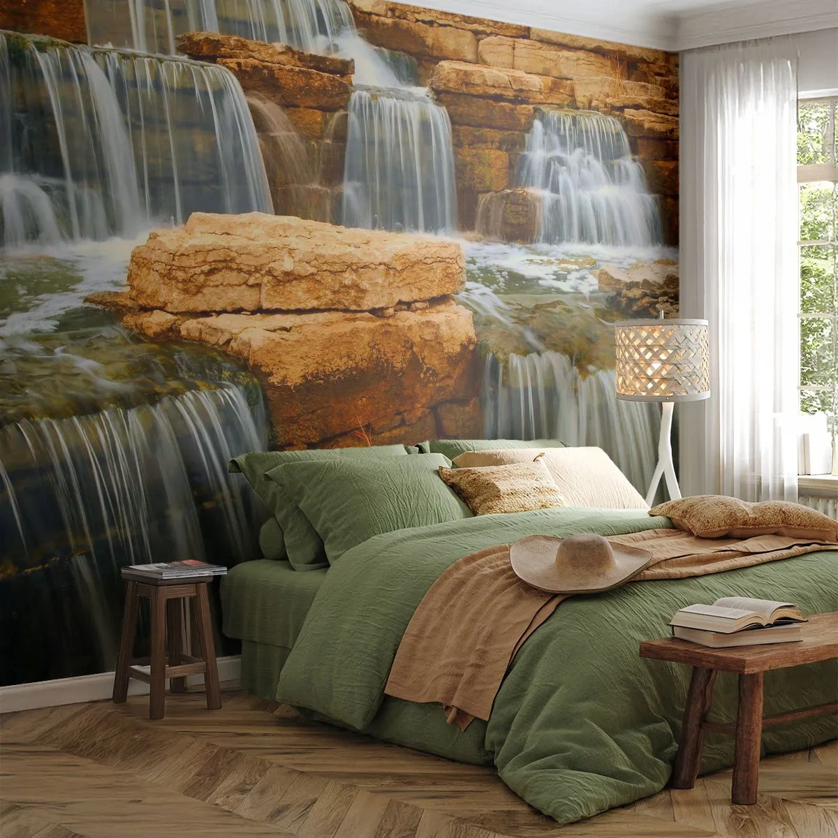 Fototapeta Premium Sand - Schody do neba - Vodopád, Príroda, Krajina - 400x280 cm