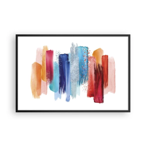 Plagát v čiernom ráme - Hore a dole - 91x61 cm