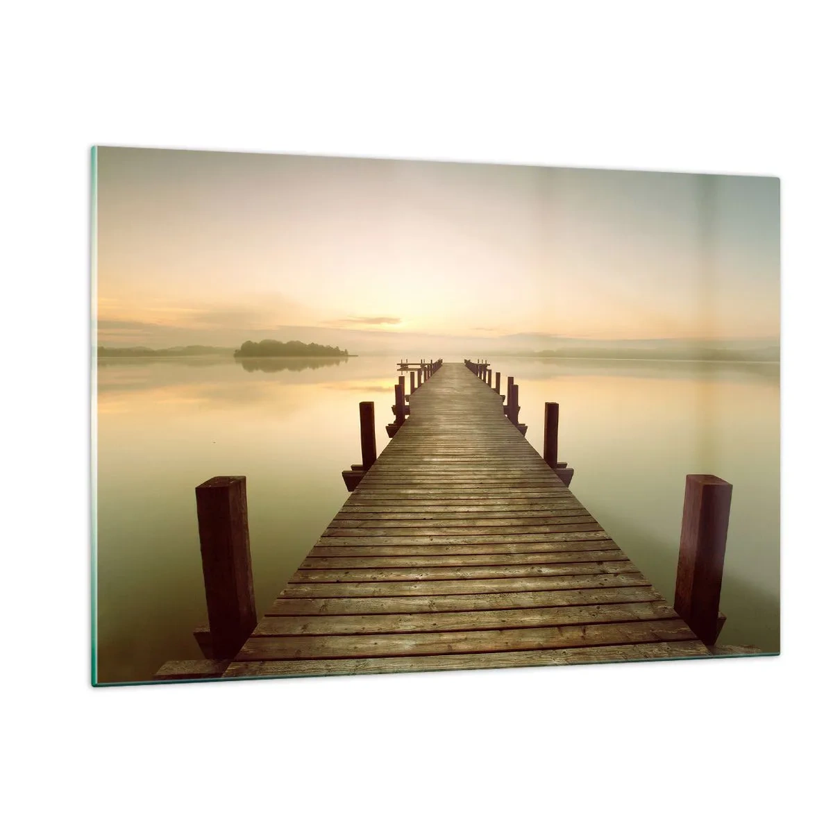 Obraz na skle - Úsvit, svitanie, svetlo - 120x80 cm